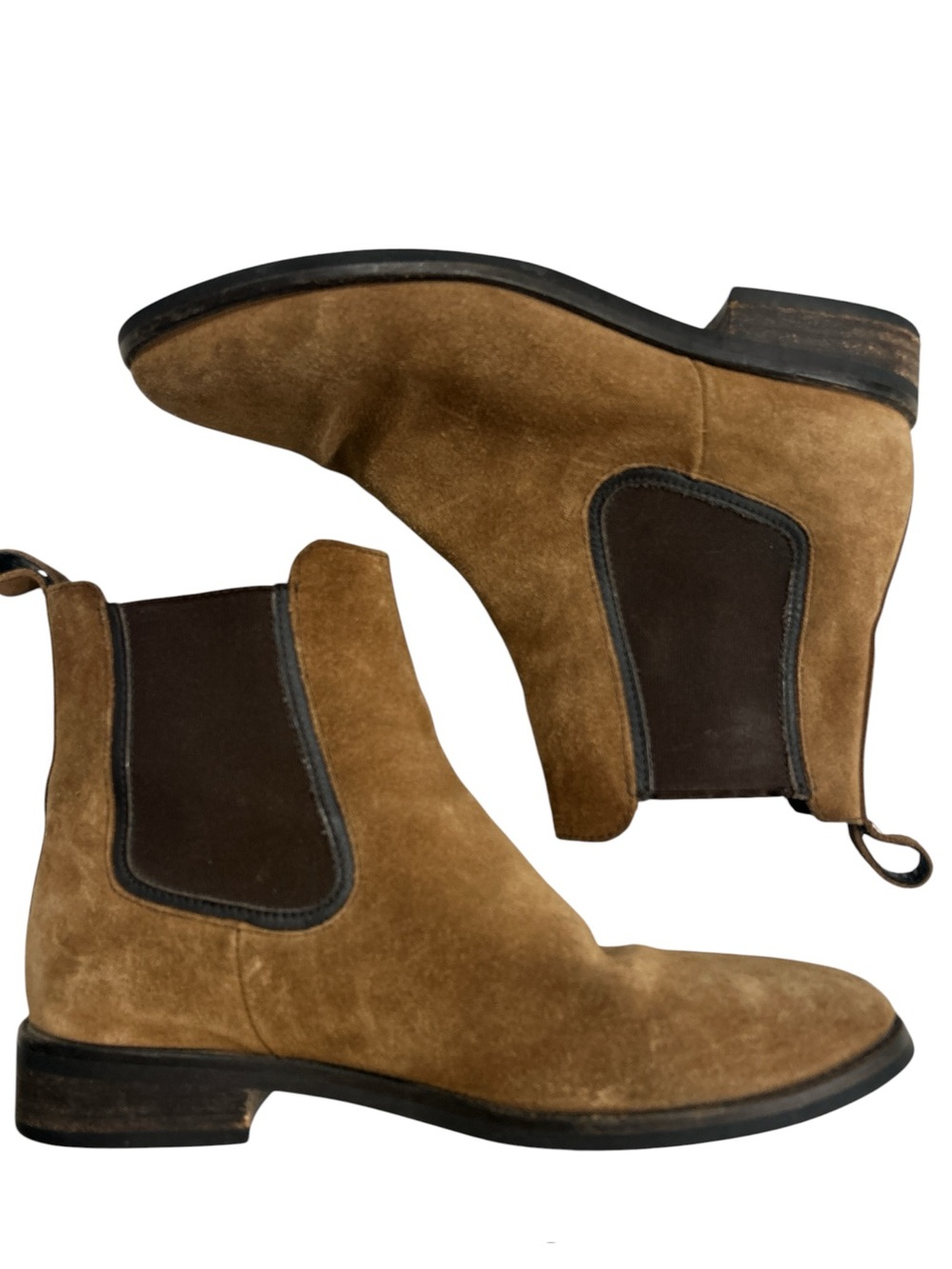 Thursday Boot Company Duchess Chlesea Ankle Boots in Cognac Suede - Size 8